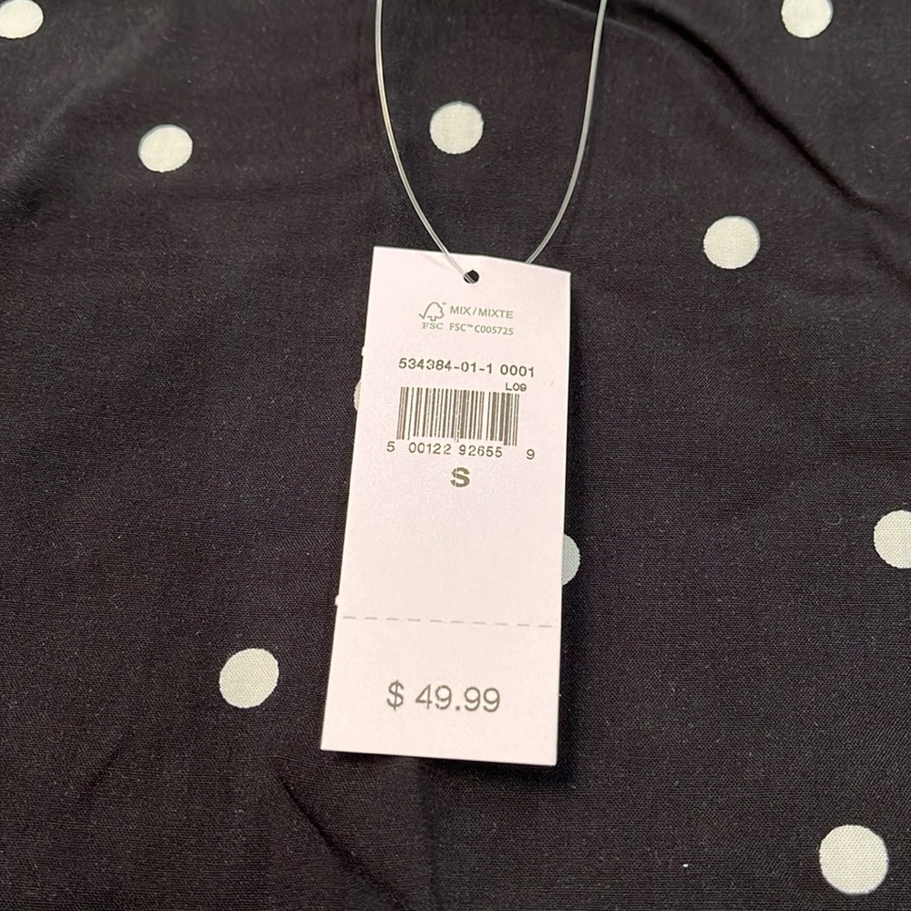 GAP Polka Dot Print Tie-Waist Mini Skirt/NWT/S - Picture 3 of 11